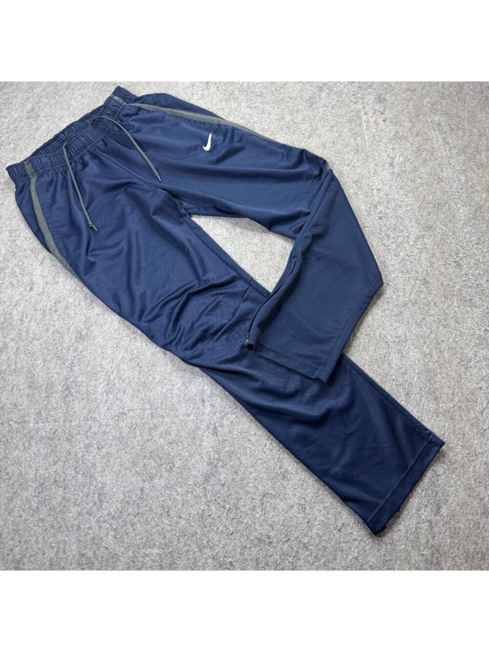Nike Women's Epic Training Pants M Blue Ankle Zip 30" Lightweight 836120